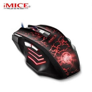 iMice A7 Ergonomic 7 Button Wired LED 5500 DPI Backlight Gaming Mouse