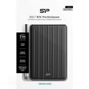 Silicon Power SP Bolt B75 Pro 2.5 Inch USB 3.1 External HDD/SSD Enclosure Case
