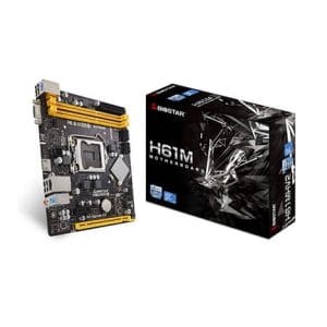 BIOSTAR H61MHV2 LGA 1155 Intel Micro ATX Motherboard