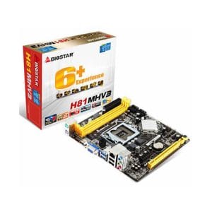 BIOSTAR H81MHV3 LGA 1150 Intel H81M ATX Motherboard