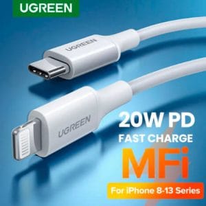 UGREEN MFi USB C to Ligtning Fast Charging Type C Cable Data Cable for iPhone Macbook USB Cord