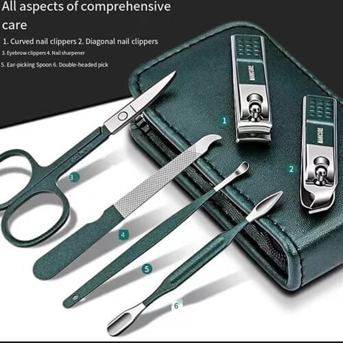 MyGreen Manicure Nail Scissors Set Household High End Mens Womens Special Nail Clippers Manicure Beauty Tools Portable Household (3)-min