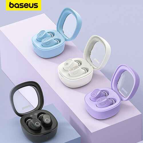Baseus WM01 WM02 Wireless Bluetooth Earphone Smart Noise Reduction Mini In-Ear Wireless Earbuds Headphones With Mic 25 Hours Wireless Sports Earbuds (2)