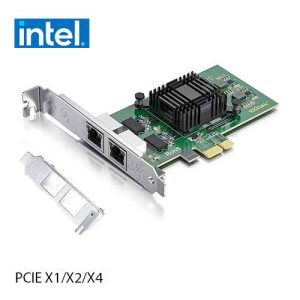 INTEL Chipset Dual Port Lan Card Rj45 PCI Express PCIe PCIE X1 X2 X4 Gigabit Ethernet Network Adapter