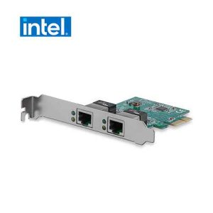INTEL Chipset Dual Port Lan Card Rj45 PCIE Gigabit PCIe PCI Express Server Ethernet Network Adapter