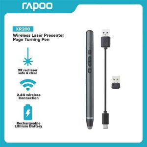 RAPOO XR200 Wireless Laser Presenter Pen Page Turning Pen