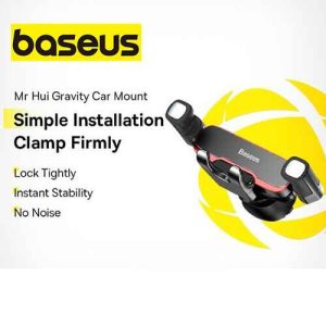 Baseus Car Phone Holder Car Air Vent Mount Cell Phone Holder Stand For iPhone Samsung Realme Xiaomi Vivo Oppo Metal Gravity Phone Hold Suit Mobile Holder Stand