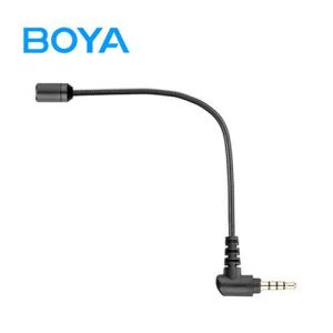 Boya BY-UM4 3.5mm Mini Flexible Microphone For PC With Single 3.5mm Speaker And Mic Jack