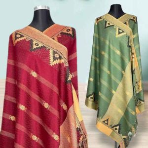 Monipuri Smart Jamdani Shawls Cotton Fabric Comfortable And Fashionable Jamdani Shawls