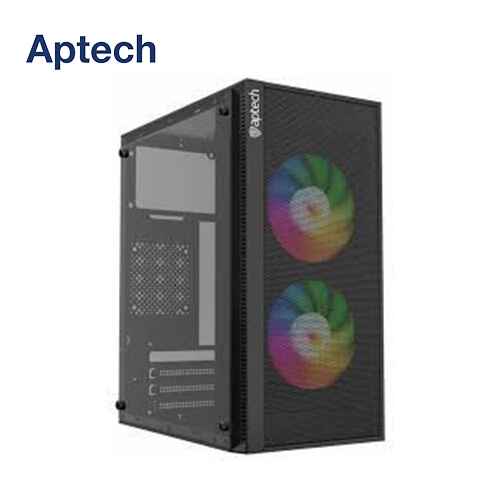 Aptech T20 Side Glass Mesh Office Casing Micro ATX ITX Desktop Computer Case