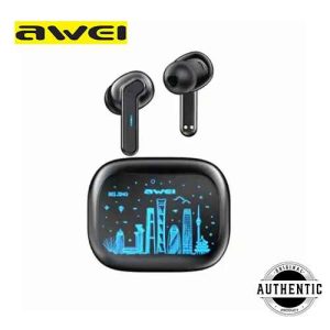 Awei T53 ANC+ENC TWS In-Ear HiFi Music Wireless Bluetooth Earbuds 7 Colors Light IPX6 Waterproof Long Battery Life Call Noise Reduction Earphone