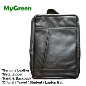 MyGreen MGL01 Genuine Leather Bag Multi-USE Hand And Shoulder Backpack High Capacity Bag for Business Travel Student Official Laptop Bag