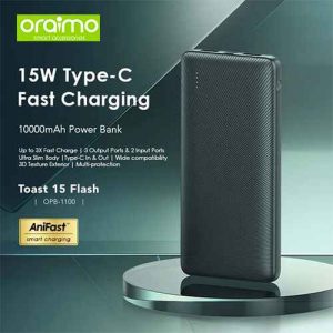 Oraimo OPB-P1100D 15 Watt Traveler 10000mAh Fast Charging Power Bank