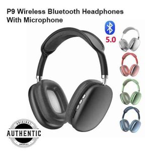 Rechargeable P9 Wireless Bluetooth Headphones With Microphone Noise Cancellation Stereo HiFi Gaming Headset