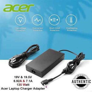Acer Nitro 5 Gaming Laptop Charger Adapter 19V And 19.5V 135W AN515-44 And N20C1 Acer Nitro 5 Laptop AC Power Charger Adapter
