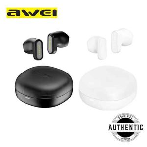 Awei T76 TWS In-Ear Wireless Bluetooth Earbuds IPX4 Waterproof Long Battery Life Earphone