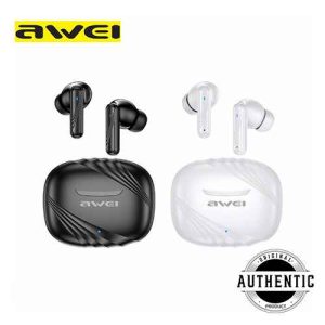 Awei TA6 ANC TWS In-Ear True Wireless Bluetooth Earbuds IPX4 Waterproof Long Battery Life Call Noise Cancellation Earphone