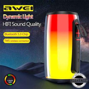 Awei Y528 Bluetooth Speaker 6 Hours Long Battery Life RGB Light Speaker