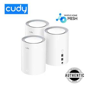 Cudy M1800 Dual Band Wi-Fi Router 3 Pack AX1800 Gigabit 2.4 GHz 5 GHz Dual Band WiFi Whole Home Mesh System Router