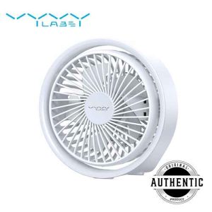 Vyvylabs D04 Mini Portable Desktop Fan With LED Light 7 Hours Long Battery Life Rechargeable Fan