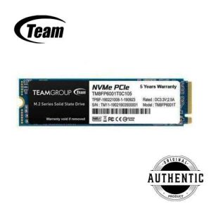 Team MP33 1TB M.2 NVMe SSD Gen 3 PCIe 3.0 X4 Solid State Drive