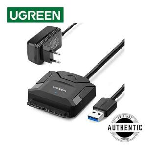 UGREEN 20611 USB 3.0 to SATA Converter Adapter For 2.5 3.5 Inch SATA HDD SSD BLU-RAY DVD CD-DVD-ROM RW All Supports Converter Adapter Cable