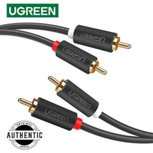 UGREEN AV104 2X RCA to 2X RCA Audio Cable Male to Male Aux Jack RCA Audio Cable