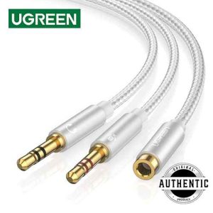 UGREEN AV140 2X 3.5mm to 1X 3.5mm Splitter Aux Audio Cable Male to Female Aux Jack Audio Cable