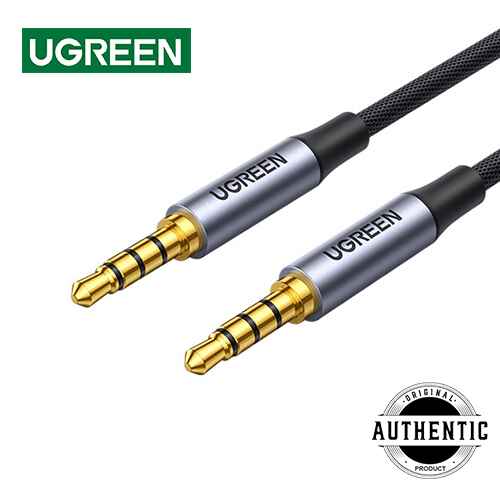 UGREEN AV183 3.5mm 4 Pole Male to Male Extension Cable Male to Male Aux Jack Audio Cable