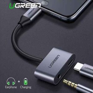 UGREEN CM193 USB C to 3.5mm Audio Jack With Type-C Adapter Play Music Calling And Charging Supported Adapter