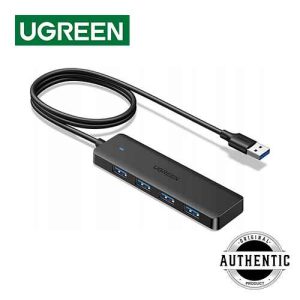 UGREEN CM219 4 Port USB 3.0 Hub Ultra Slim 5Gbps High Speed USB Splitter Portable Extension Data Hub For MacBook Surface XPS PS4 Xbox One Flash Drive HDD SSD Drive Supports USB Hub