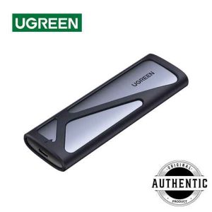 UGREEN CM400 M.2 NVMe And SATA SSD Enclosure Adapter Case Dual Protocol 10Gbps Speed USB 3.2 Gen2 M-Key NVMe With B+M Key SATA M.2 SSD Supports Enclosure