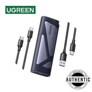 UGREEN CM767 M.2 NVMe And SATA SSD Enclosure Adapter Case Dual Protocol 10Gbps Speed USB 3.2 Gen2 M-Key NVMe With B+M Key SATA M.2 SSD Supports Enclosure