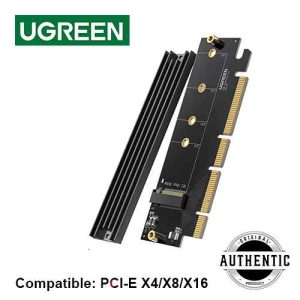 Ugreen CM465 M.2 NVMe to PCIe PCI Express Card Adapter X4 X8 X16 Slot M.2 NVMe Expansion Card Adapter