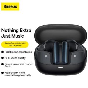 Baseus Bowie M2s True Bluetooth Wireless Earbuds 30 Hours Long Battery Life AI Communication Noise Cancellation Earphone
