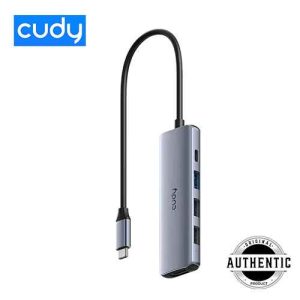 Cudy UH405 5 In 1 USB-C Hub 5Gbps Speed USB-A 100W PD 3.2 Gen 1 4K HDMI Type-C Hub