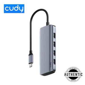 Cudy UH500 6 In 1 USB-C Hub 5Gbps Speed USB-A 100W PD 3.2 Gen 1 4K HDMI Type-C Hub