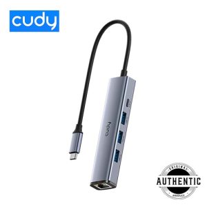 Cudy UH605 5 In 1 USB-C Hub 5Gbps Speed USB-A USB-C Port 3.2 Gen 1 Ethernet Port Type-C Hub