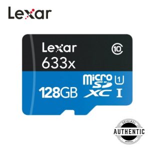Lexar V30 633x 128GB MicroSDXC High Performance UHS-I Micro SD Memory Card