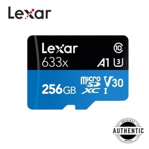 Lexar V30 633x 256GB MicroSDXC High Performance UHS-I Micro SD Memory Card