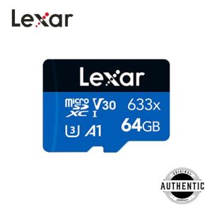 Lexar V30 633x 64GB MicroSDXC High Performance UHS-I Micro SD Memory Card