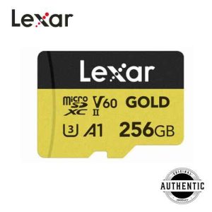 Lexar V60 Professional GOLD 256GB MicroSDXC UHS-II Memory Card