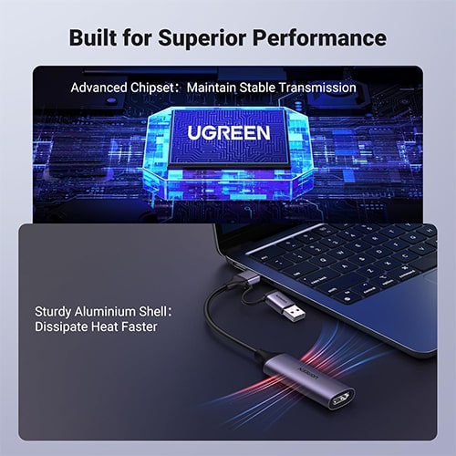 UGREEN CM716 Video Capture Card 4K HDMI to USB A Type-C 4K Video Video Capture Card For Streaming Recording Gaming Compatible Switch PS4 PS5 Xbox - Image 7