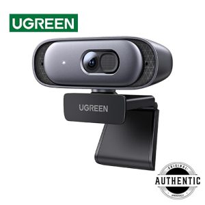 UGREEN CM778 2K Resolution Webcam Full HD 1080P 60fps Web Cam Auto Focus And Light Correction Dual Mic For PC Clear Stereo Audio Zoom Skype Streaming Video Calling Conferences