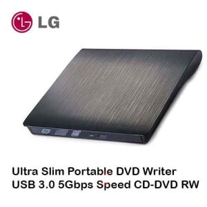 LG Ultra Slim Portable DVD Writer USB 3.0 5Gbps Speed Pop Up External DVD-RW