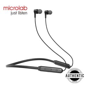 Microlab Neckband 10 Bluetooth Neckband Earphone 200 Hours Long Battery Life Sports Bluetooth Wireless Neckband Earphones