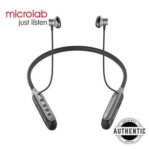 Microlab Neckband 12 Bluetooth Neckband Earphone 500 Hours Long Battery Life Sports Bluetooth Wireless Neckband Earphones