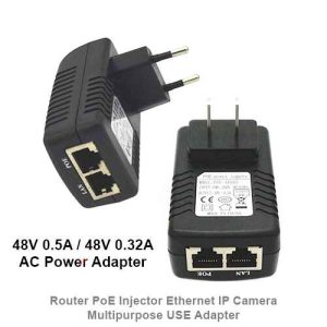 Power Adapter 48V 0.5A PoE Power Supply Adapter For Router PoE Injector Ethernet IP Camera Multipurpose USE Adapter