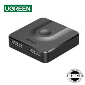 UGREEN CM430 DisplayPort Splitter 4K 60Hz DisplayPort Bi-Directional Switch Compatible PC Laptop Monitor Gaming TV ETC