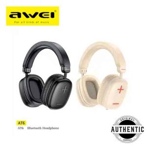 Awei AT6 Stereo Wireless Bluetooth Headphone 46 Hours Long Battery Life Wireless Headset